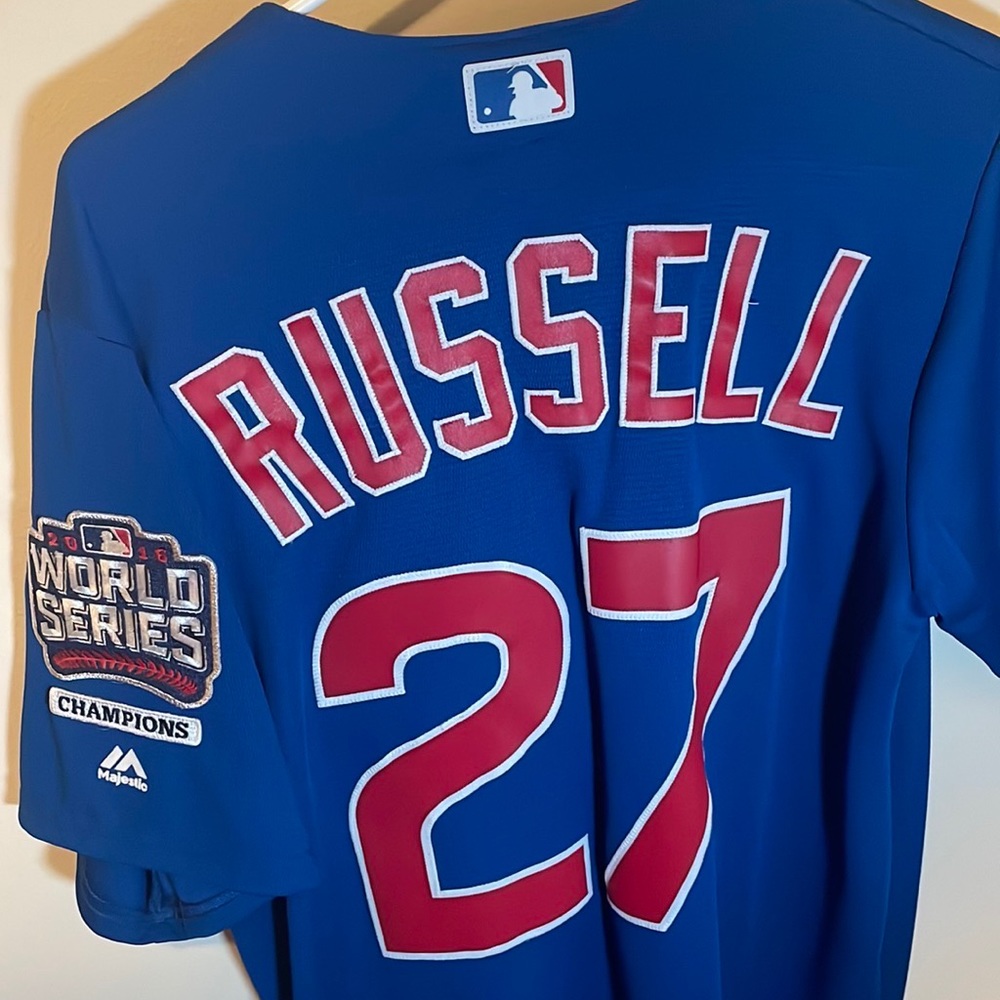 Chicago Cubs World Series Addison Russell, Size Medium